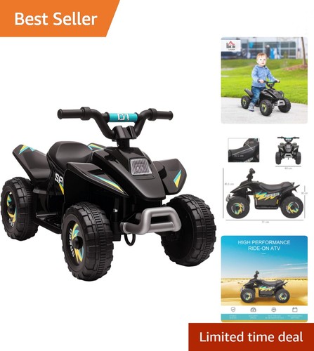 Black electric ride car - black, 6v