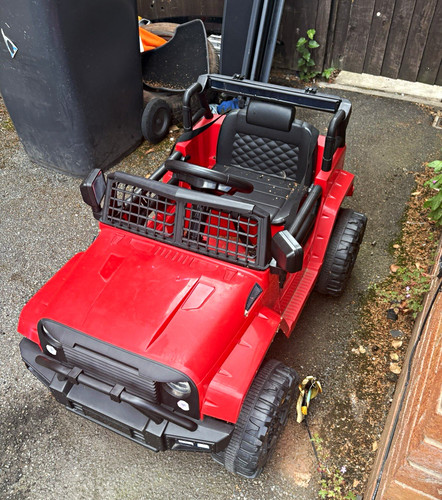 Kids red electric battery - kids,