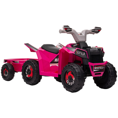 Homcom electric quad bike - quad, 6v