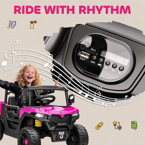 Aiyaplay pink 12v kids - pink,